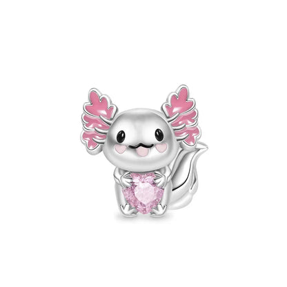 European 925 Sterling Silver Pink Charm Bead for Mother's Day Jewelry Gift for Women