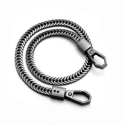 Unisex Foxtail Waist Chain Punk Rock Metal Wallet Belt for Fashionable Jeans Accessories
