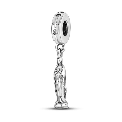 Silver Plated Travel Sunflower Lucky Charms Dangle Pendant Fit Original Pandora Bracelet DIY KTC362