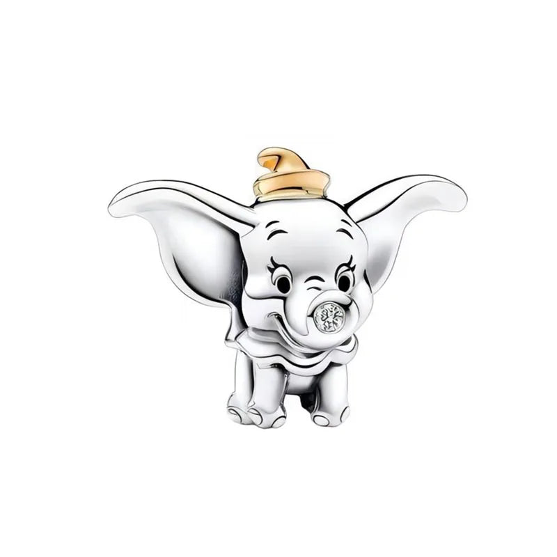 Exquisite 925 Silver Elephant Dog Bead Fish Pig Pendant for DIY European Bracelet Jewelry