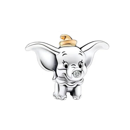 Exquisite 925 Silver Elephant Dog Bead Fish Pig Pendant for DIY European Bracelet Jewelry