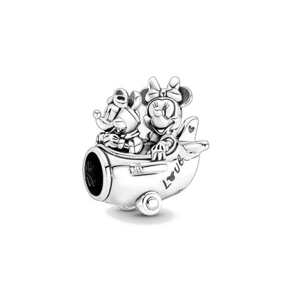 Exquisite 925 Silver Elephant and Dog Bead Mouse Pendant for European Original Bracelet DIY Jewelry