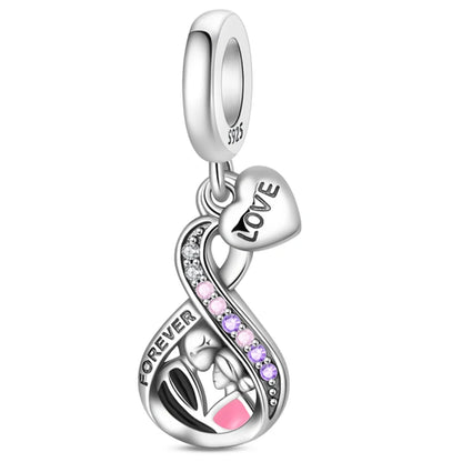 925 Sterling Silver Luminous Lantern Angel Cat Charm