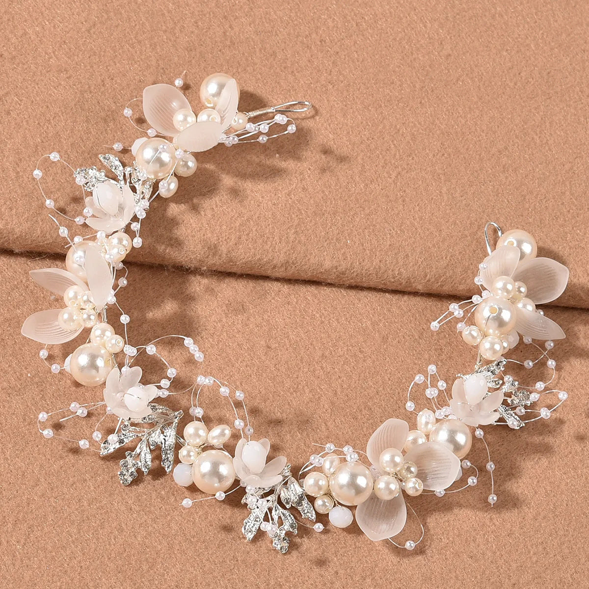 Chinese Retro Flower Hair Pins and Side Clips with Rhinestones for Women and Girls Elegant Hanfu Dress Accessories