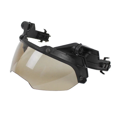 New Tactical FAST Helmet Half Face Mask With Flip Goggles BK Goggles 2