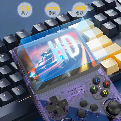 R36S Retro Game Console Portable Handheld with 3.5 Inch Display 128GB Memory Linux Open Source System and 15000 Games
