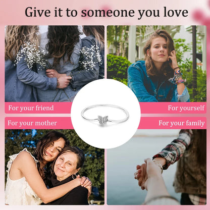 925 Sterling Silver Snake Chain Bracelet for Women with Butterfly Heart Clasp Luxury Zircon Bangle Gift Jewelry