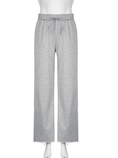 High Waist Drawstring Sweatpants For Women With Pockets
