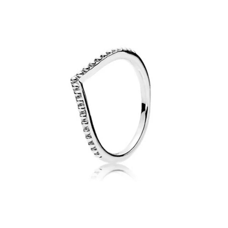 Valentine's Day 925 Sterling Silver Moonstone Heart Ring for Women P1220
