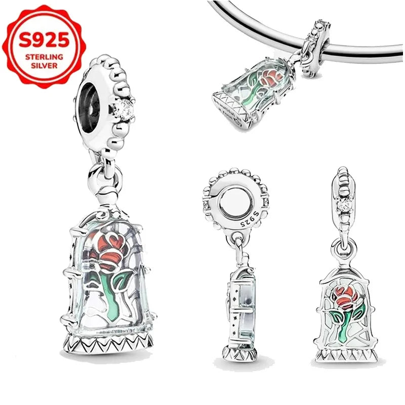 Disney 925 Sterling Silver Pixar Character Bead Charm