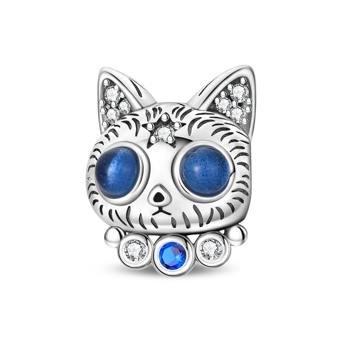 925 Sterling Silver Animal Charms Set Elephant Cat Capybara Swan Zircon Beads for DIY Necklace and Bracelet Jewelry Gift