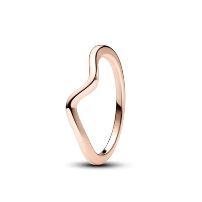Elegant 2024 925 Silver Heart Charm Ring with Zircon for Women P2381