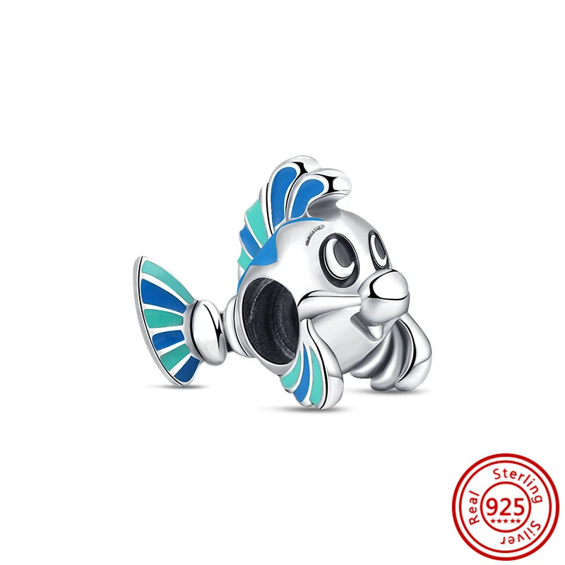 Silver Animal Hearts Infinity Crown Bead Charms Bracelet for Women 925 Sterling Silver Jewelry Y114