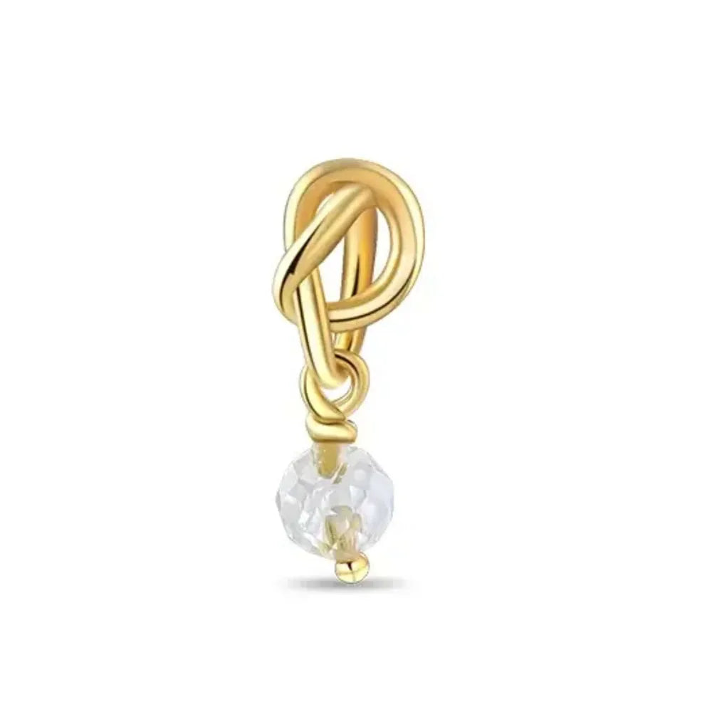 European 925 Sterling Silver Birthstone Pendant Charm Bead for Bracelet and Necklace Jewelry for Women