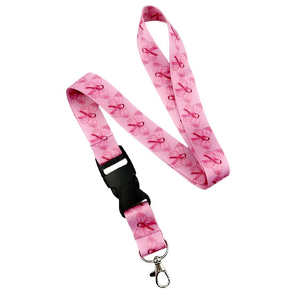 Trendy Anime Red Ribbon Lanyard for Women with Key Strap and ID Holder
