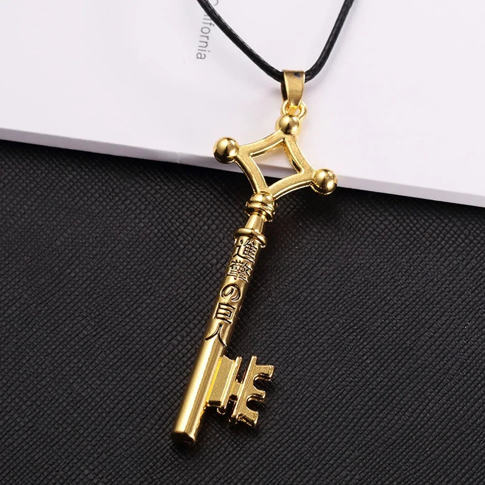 FSUNION Attack On Titan Eren Pendant Necklace Vintage Anime Jewelry For Men Cosplay