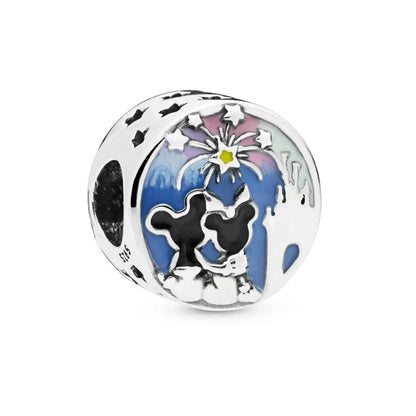 925 Sterling Silver Luggage Box Beads Rabbit Cat Pendant for DIY European Charm Bracelets Exquisite Zircon Jewelry