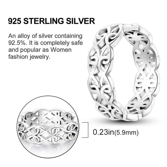 Elegant 925 Sterling Silver Heart Zircon Ring for Women Starmoon Engagement Wedding Jewelry Gift SER079