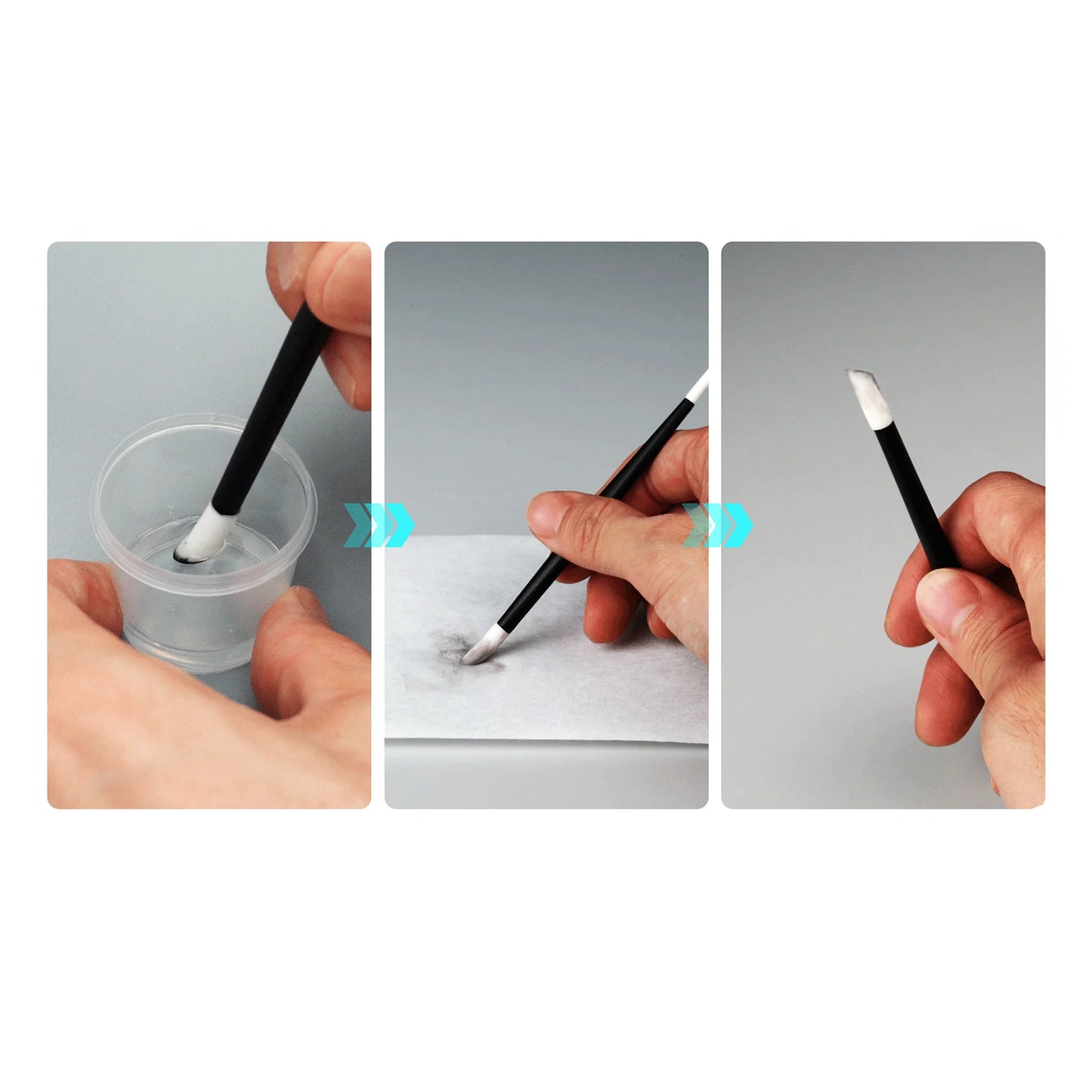 DSPIAE Double Head Water Wash Wiping Rod Traceless Cleaning Tool for Stains and Aging Lines