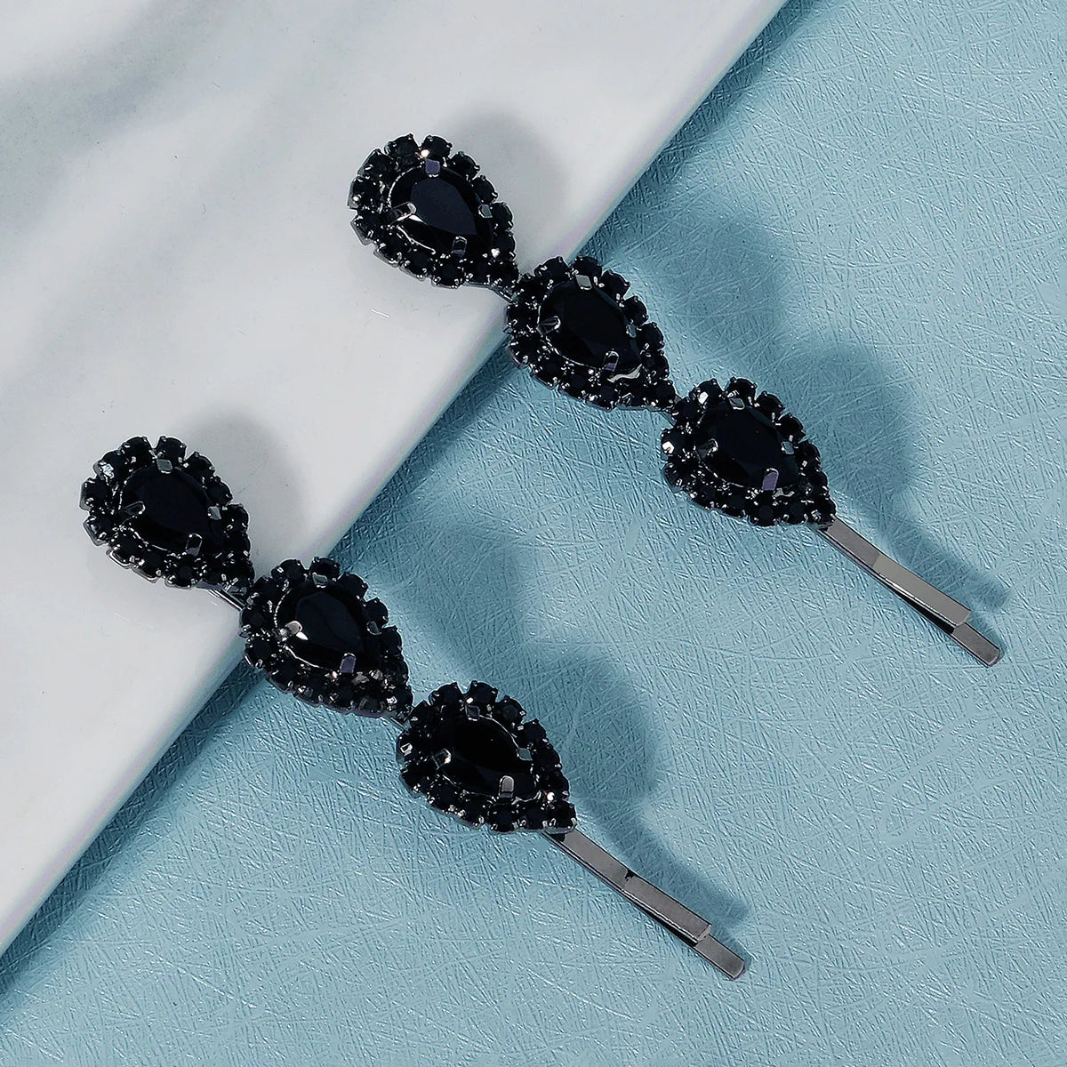 Elegant Bridal Rhinestone Hairpins For Women With Cubic Zirconia Gems