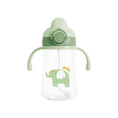 Portable 300ml Baby Straw Training Cup BPA Free Silicone