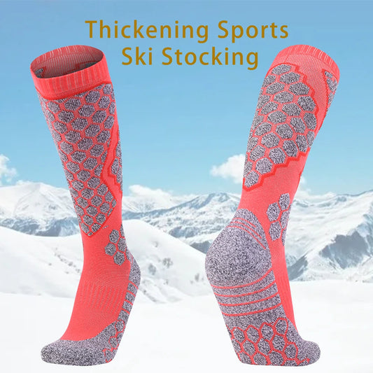 Women Breathable Thick Knee High Warm Thermal Ski Socks