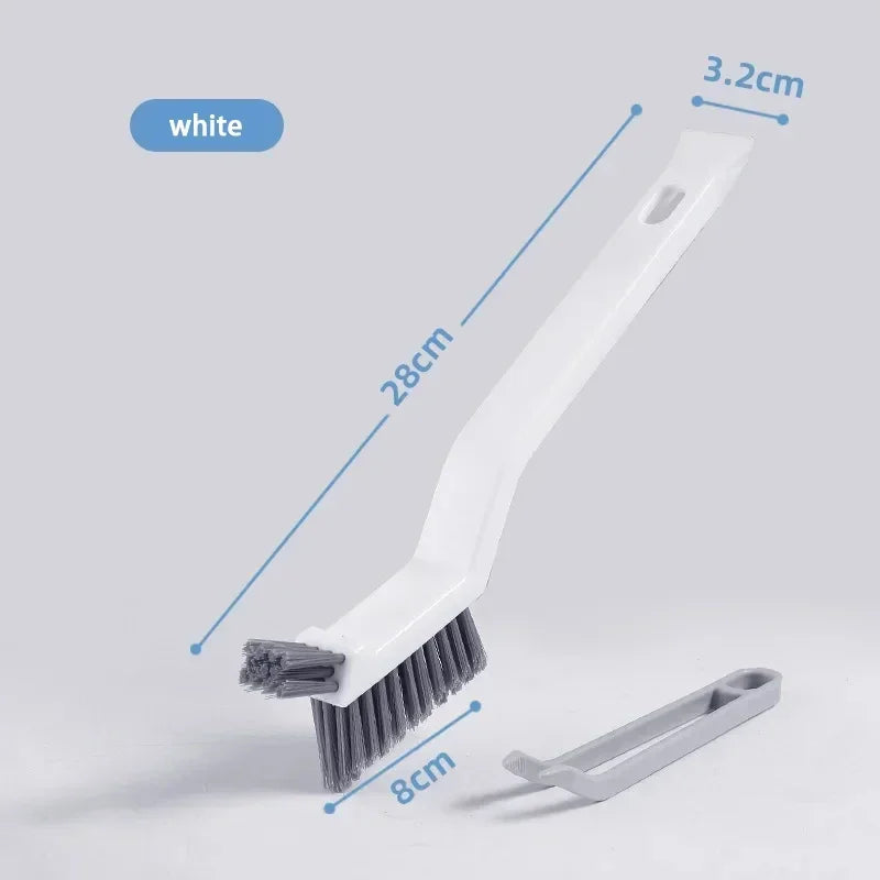 Effective Cleaning Brush for Corners and Gaps - 2-in-1 Multipurpose Tile and Bathroom Brush