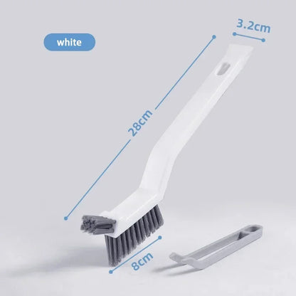 Effective Cleaning Brush for Corners and Gaps - 2-in-1 Multipurpose Tile and Bathroom Brush