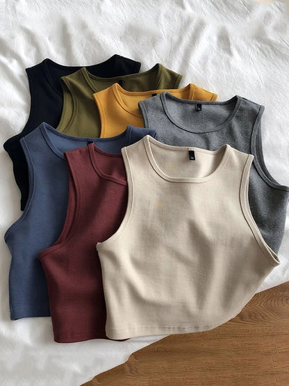 Dozw Ladies Retro Crop Top High Waist Slimming Stretch