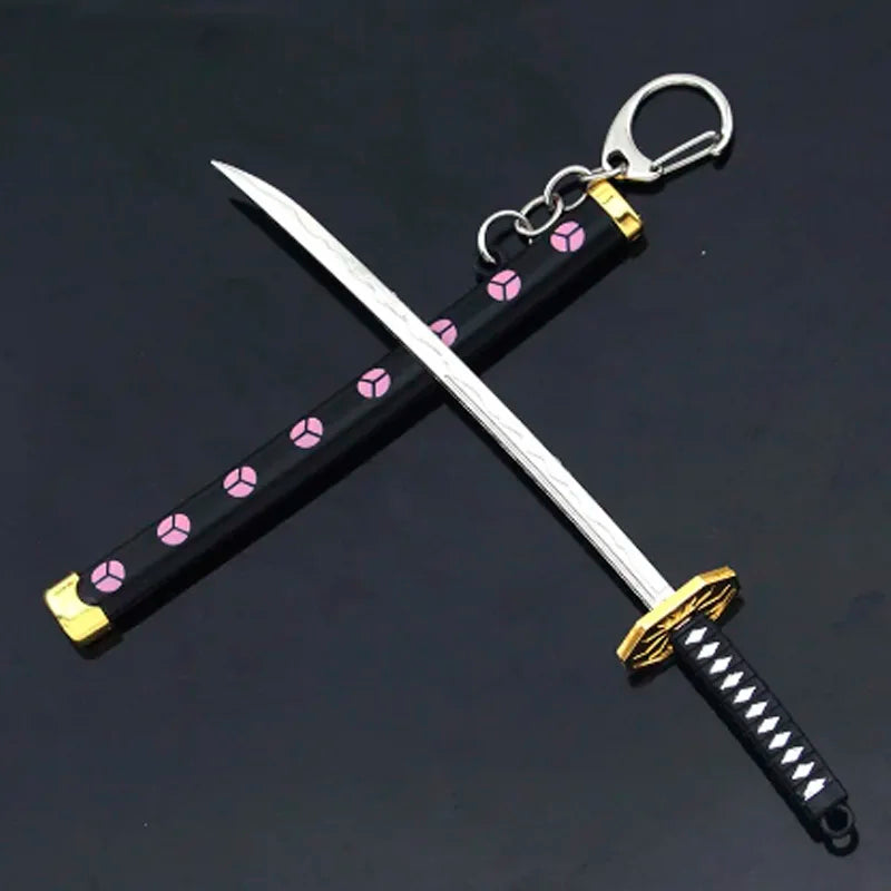 Mini Roronoa Zoro Sword Keychain for One Piece Fans