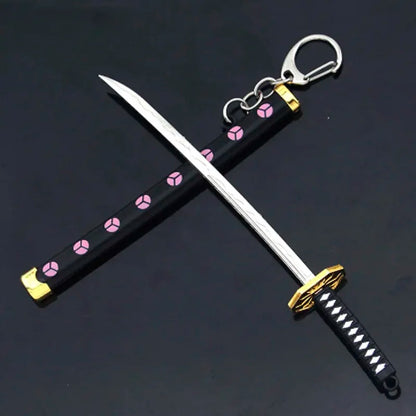 Mini Roronoa Zoro Sword Keychain for One Piece Fans