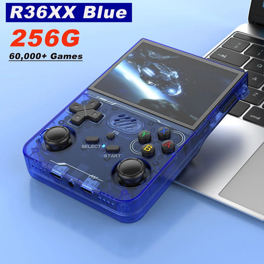 BOYHOM R36XX Handheld Retro Game Console 3.5 Inch IPS 640 x 480 Screen 256GB Expandable Storage 3000mAh Battery WiFi Type C Support 128GB And 64GB Game Libraries