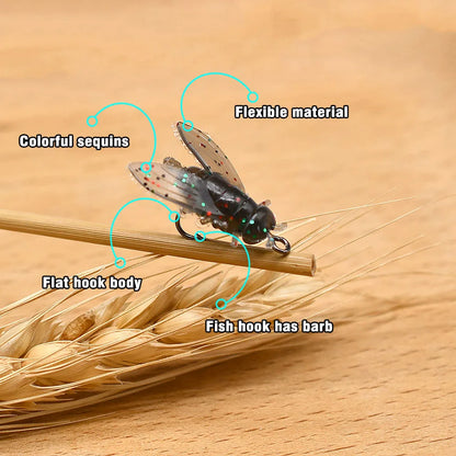 MNFT Mini Bionic Fly Fishing Bait Fly Hook Soft Bait Gear