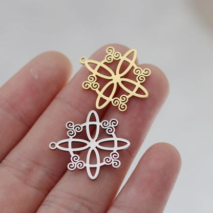 Elegant DIY Amulet Set: Phoenix Bird, Hummingbird, Snake Charms in Stainless Steel for Jewelry Making