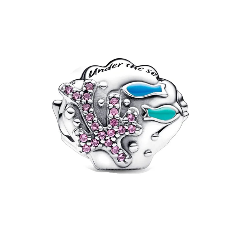 Exquisite 925 Silver Elephant Dog Bead Fish Pig Pendant for DIY European Bracelet Jewelry