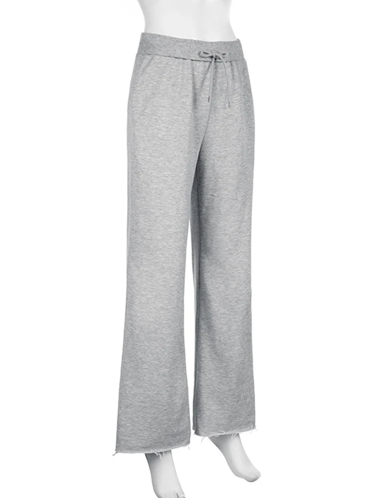 High Waist Drawstring Sweatpants For Women With Pockets