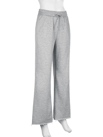 High Waist Drawstring Sweatpants For Women With Pockets