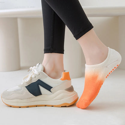 Women Non Slip Cotton Yoga Socks Anklet Pilates Grip