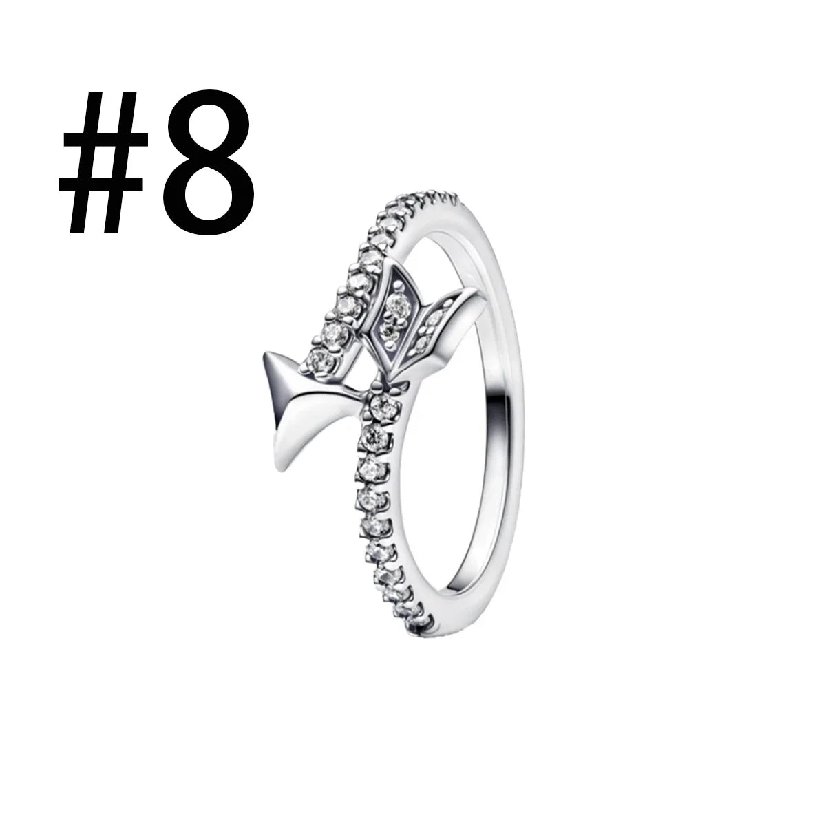 925 Silver Zircon Red Love Arrow Jewelry Set Ring Earring Necklace Elegant Women Gift