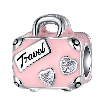 Original 925 Sterling Silver Magic Cube Charm Bead Pendant with Zircon for Bracelet and Necklace Jewelry