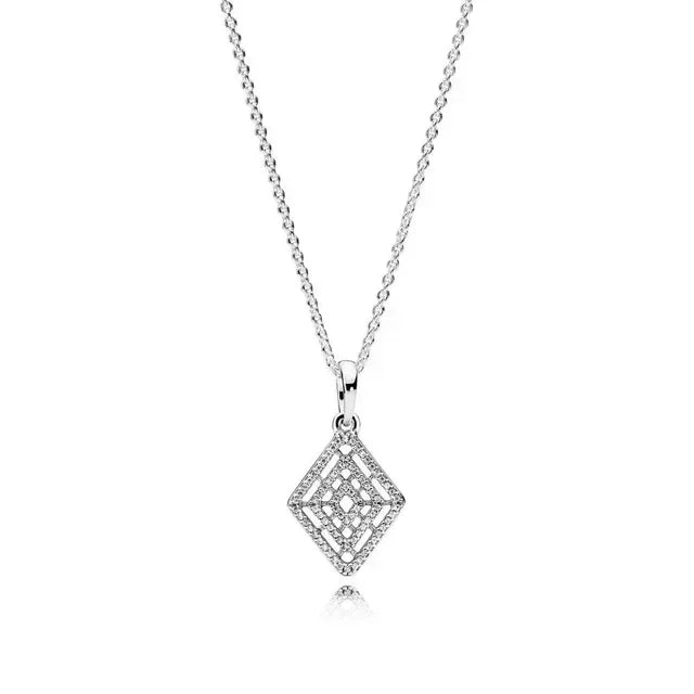 Elegant 925 Sterling Silver Heart Pendant Necklace for Women - Perfect Valentine's Day Jewelry Gift