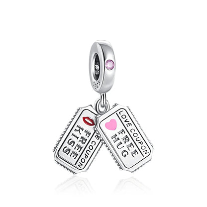 Charming 925 Silver Character Pendant for European Bracelet DIY Jewelry B320