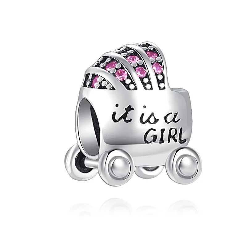 Spring Butterfly Heart Enamel Flower Charm Bead for Bracelets and Necklaces