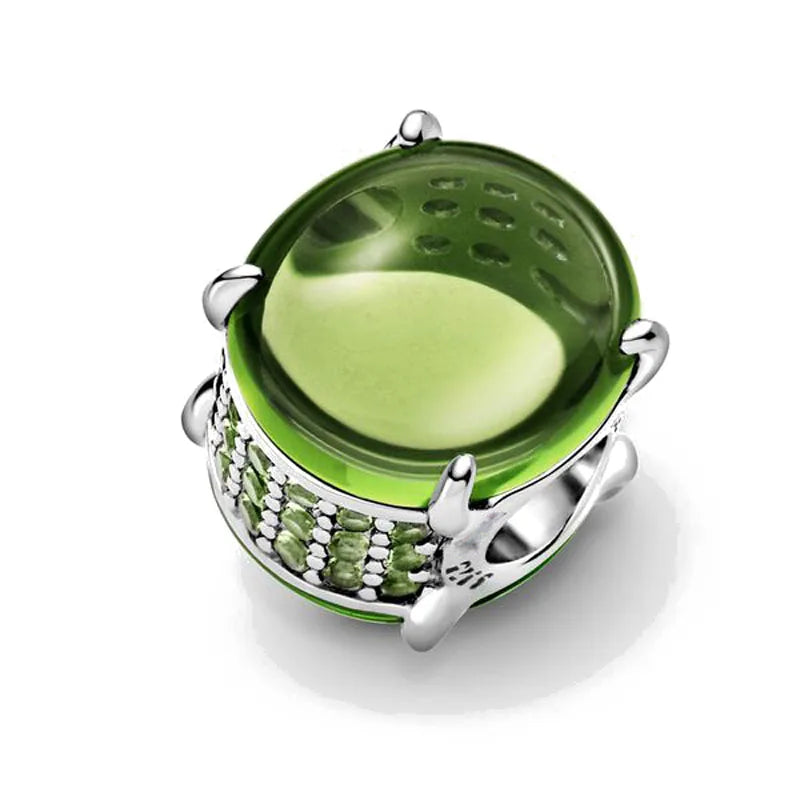 European Zircon Charm Beads 925 Silver Pendant Necklace for Women Gift P549