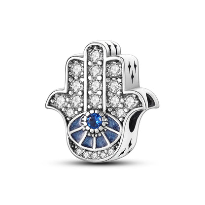 CharmBeads 925 Silver Blue Series DIY Bracelet Charms Top Rated Fashion Pendants KTC205