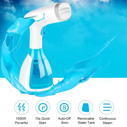 Quick-Heat Hand Garment Iron Steamer for Clothes 1500W