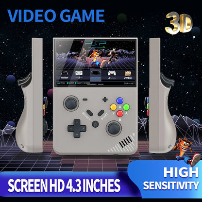 R43Pro 4.3 Inch HD Linux Retro Handheld Console Cortex A17 Open Source 20000 Games Portable Travel Kids Gift