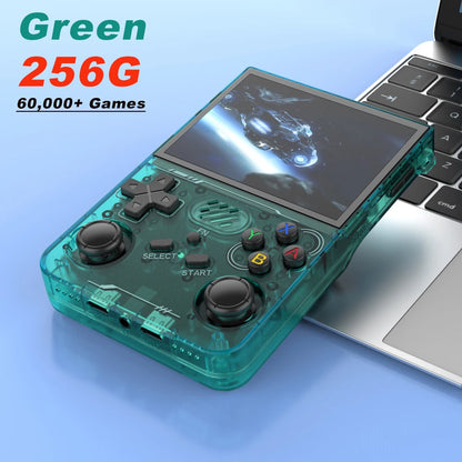 BOYHOM R36XX Handheld Retro Game Console 3.5 Inch IPS 640 x 480 Screen 256GB Expandable Storage 3000mAh Battery WiFi Type C Support 128GB And 64GB Game Libraries
