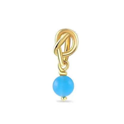 European 925 Sterling Silver Birthstone Pendant Charm Bead for Bracelet and Necklace Jewelry for Women