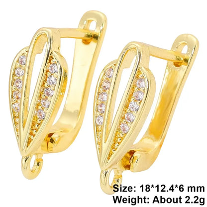 Juya 18K Gold Plated Earwire Hooks for DIY Fashion Jewelry Gold 7
